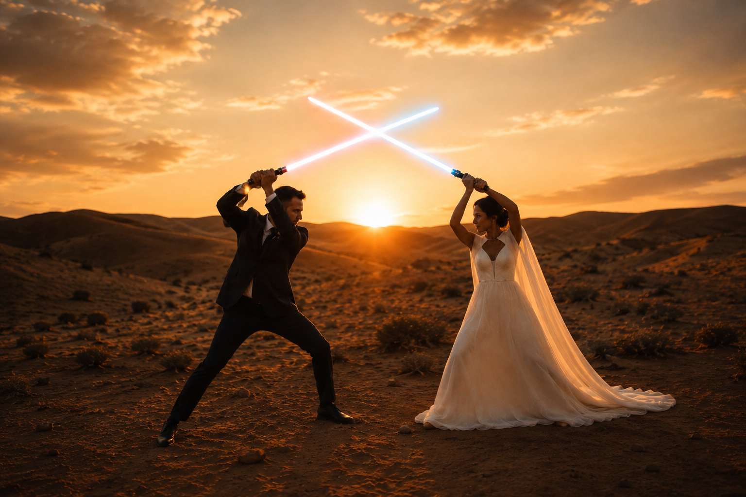 Über den Wolken: Die Macht der Liebe, Wolkenstadt, Tatooine. Beispielinszenierung einer Mottohochzeit von Kinohochzeiten